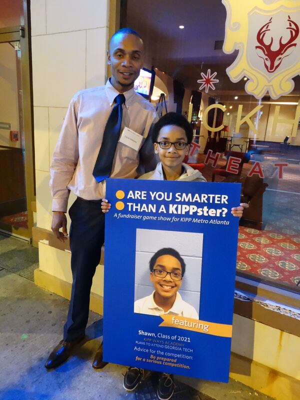 Shawn Williams, a fifth grader at Kipp Ways Academy, was the youngest student on the panel. CREDIT: Rodney Ho/rho@ajc.com