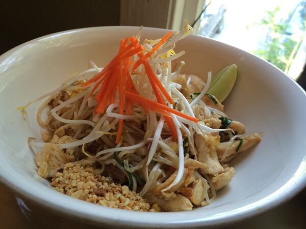  Rice Thai Cuisine in historic Roswell cooks up authentic Thai fare, including their popular Pad Thai shown here. Courtesy of Rice Thai Cuisine