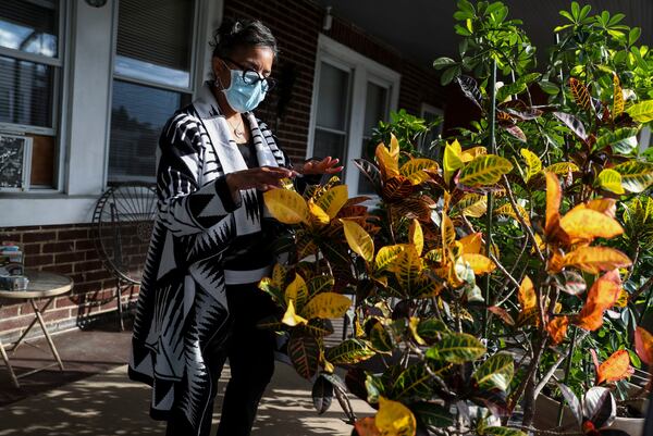 Sherrelle Pritchette outside her Philadelphia home on Oct. 1. (Monica Herndon/The Philadelphia Inquirer/TNS)