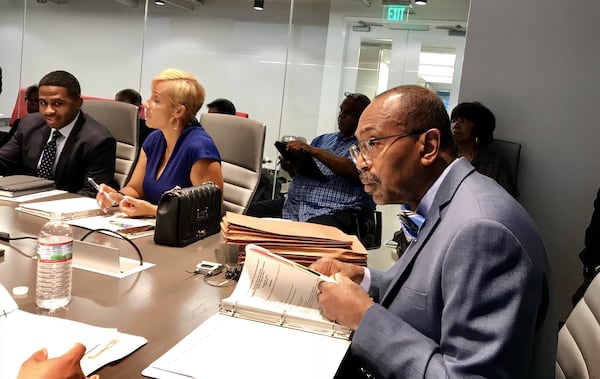 Alvin Kendall, right, an Atlanta area attorney, is a consultant who runs the daily operations of the Atlanta Fulton County Recreation Authority. Kendall also serves as “special counsel” for the city of Atlanta on the Gulch redevelopment. Ethics watchdogs say the roles could present a conflict of interest. Photo by RICHARD BELCHER/WSB-TV