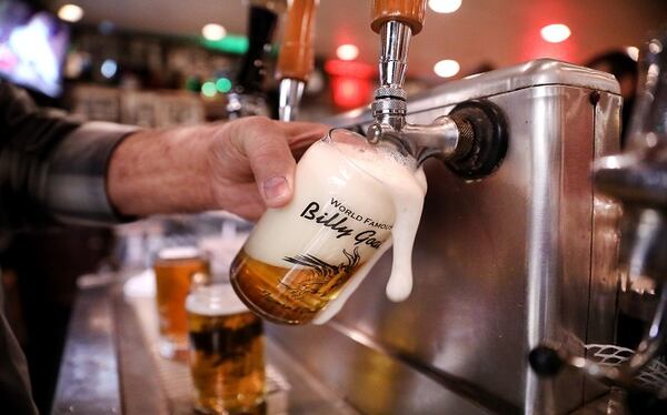 Billy Goat IPA draft beer by Baderbrau Brewing is poured at the legendary Billy Goat bar and restaurant on Tuesday, Nov. 7, 2017 in Chicago, Ill. (Chris Sweda/Chicago Tribune/TNS)