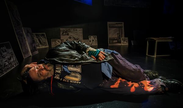 "The Bench, a Homeless Love Story," a one-man show, has been performed off-Broadway. Photo: Aidan Grant