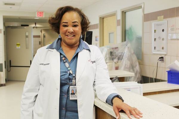 Jacqueline Herd is chief nursing officer at Grady Memorial Hospital. “I realized early on the importance of teamwork,” she said. CONTRIBUTED