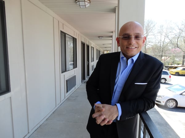 Anthony Melchiorri, host of Travel Channel's "Hotel Impossible" at the University Inn at Emory in March, 2014. CREDIT: Rodney Ho/rho@ajc.com