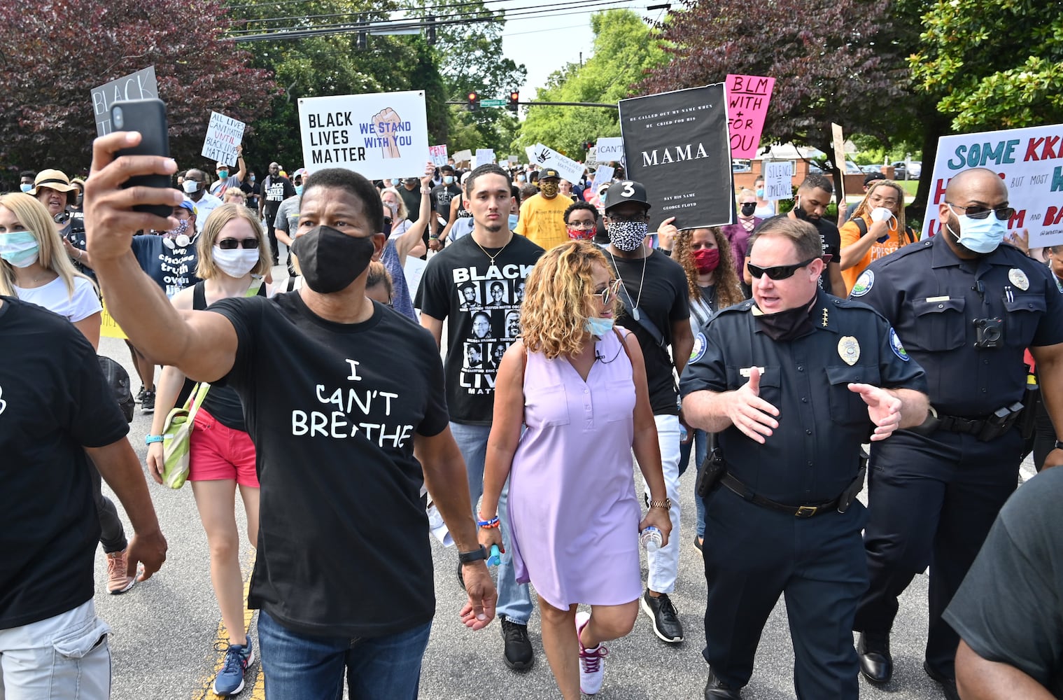 PHOTOS: Solidarity March outside of Roswell City Hall