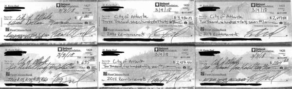 Reed reimbursed the city $12,000 with six checks on March 9, just a few weeks before his credit card statements were released to the AJC. The documents were requested under the Georgia Open Records Act in Fall of 2017, but not released until two months after Bottoms took office.