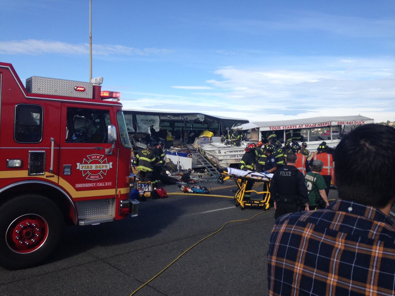 Ride the Ducks vehicle crashes with bus