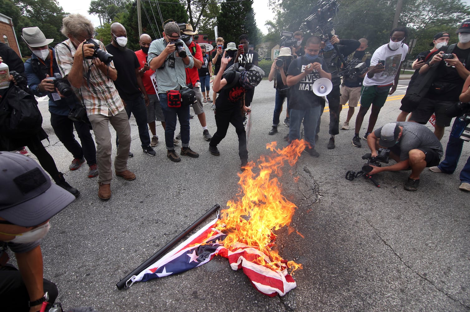 Stone mountain protest