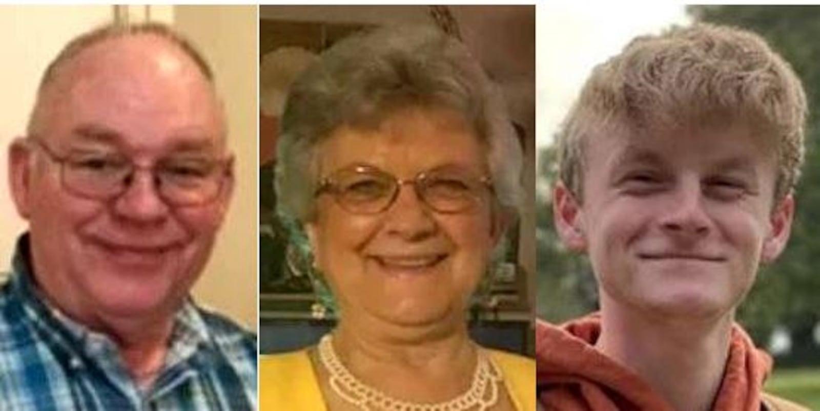 Three members of the Hawk family, (from left) Richard, Evelyn and Luke, were killed Friday night at a Coweta County business.