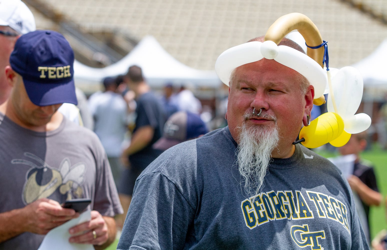 Photos: Georgia Tech practices before hosting fans