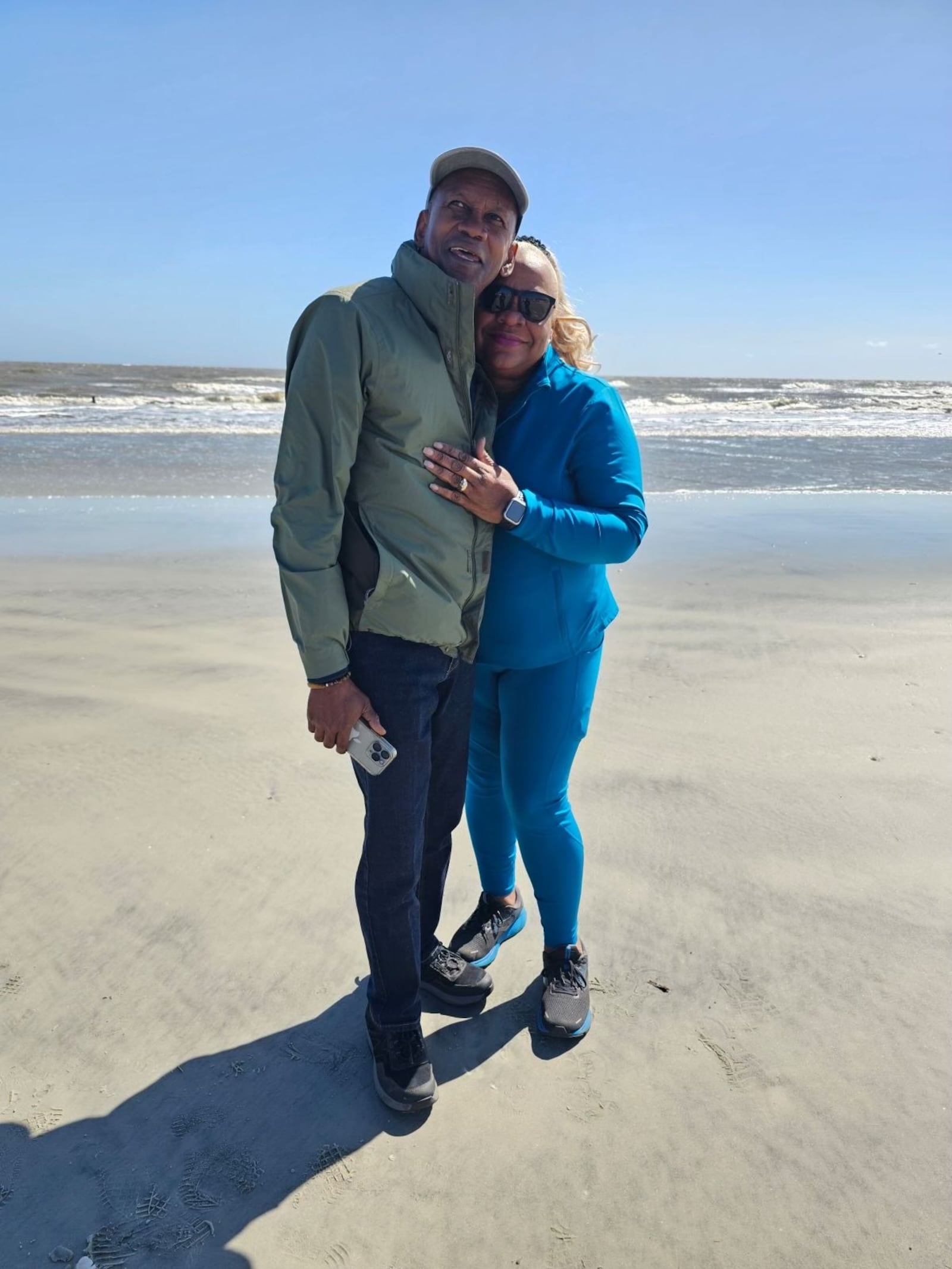 William Johnson Jr. (left) and his wife, Zelda, visited Sapelo Island on Saturday. They both fell into the water when a gangway collapsed, and William did not survive. 