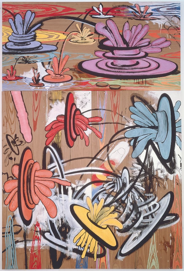 Carroll Dunham's "American Walnut," (1984).