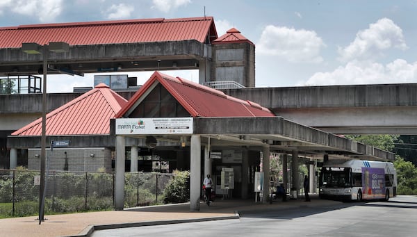 June 28, 2019 -  Atlanta - The Bankhead MARTA station is one of 5 train stations that may get new names.   MARTA is considering changing the name of a five train stations to better reflect the neighborhoods in which they sit. The transit system has tried this twice before with no success.    Bob Andres / robert.andres@ajc.com