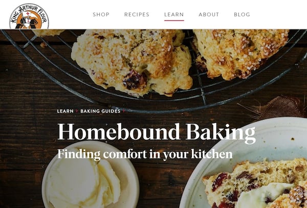 King Arthur Flour’s Homebound Baking Guide is there to help bakers of every skill level.