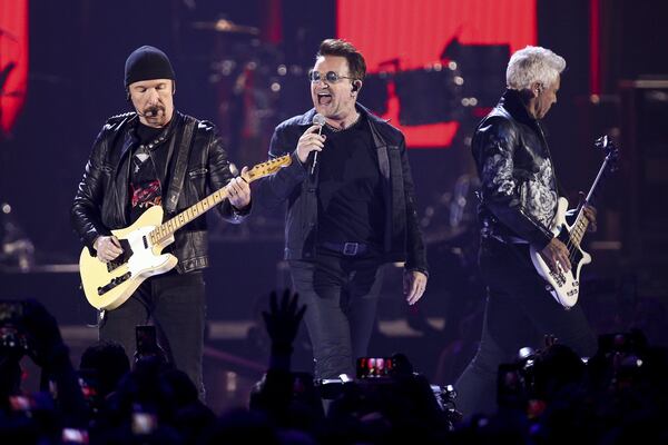  U2 will make a long-awaited return to Atlanta in May. Photo: AP