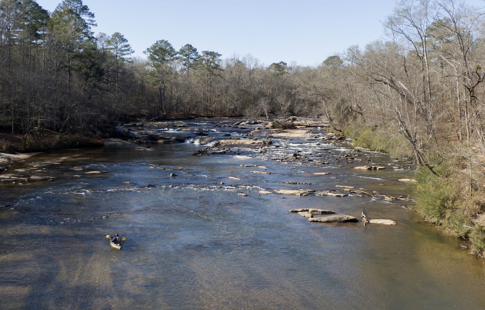 Amid heated political battles, fans of the South River paddle on