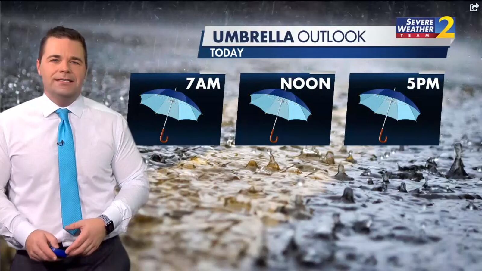 Channel 2 Action News meteorologist Brian Monahan said a Atlanta should get a break from the rain at midday, but another round of scattered showers arrives Wednesday evening.