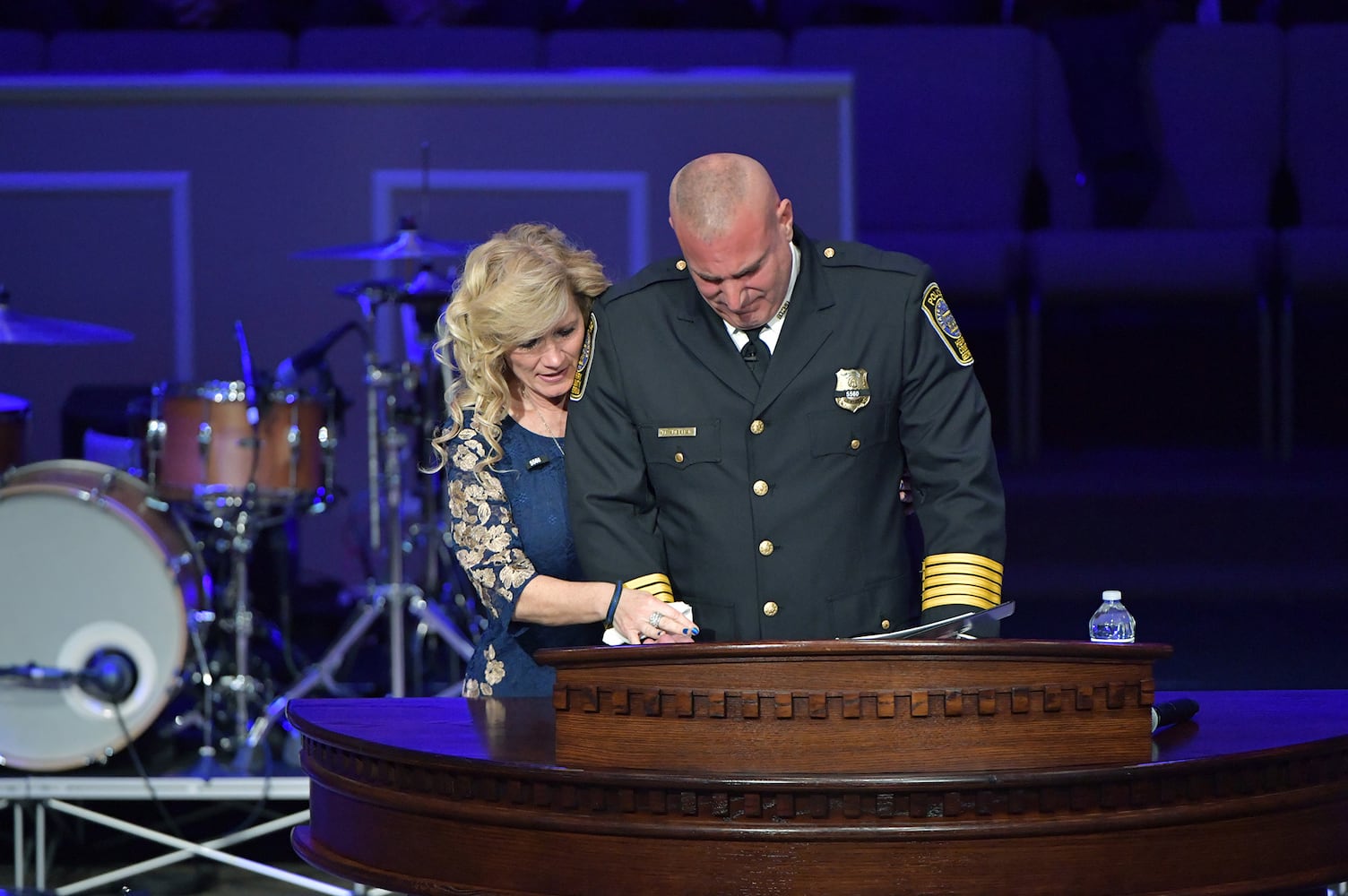 Photos: The funeral for Henry officer Michael Smith