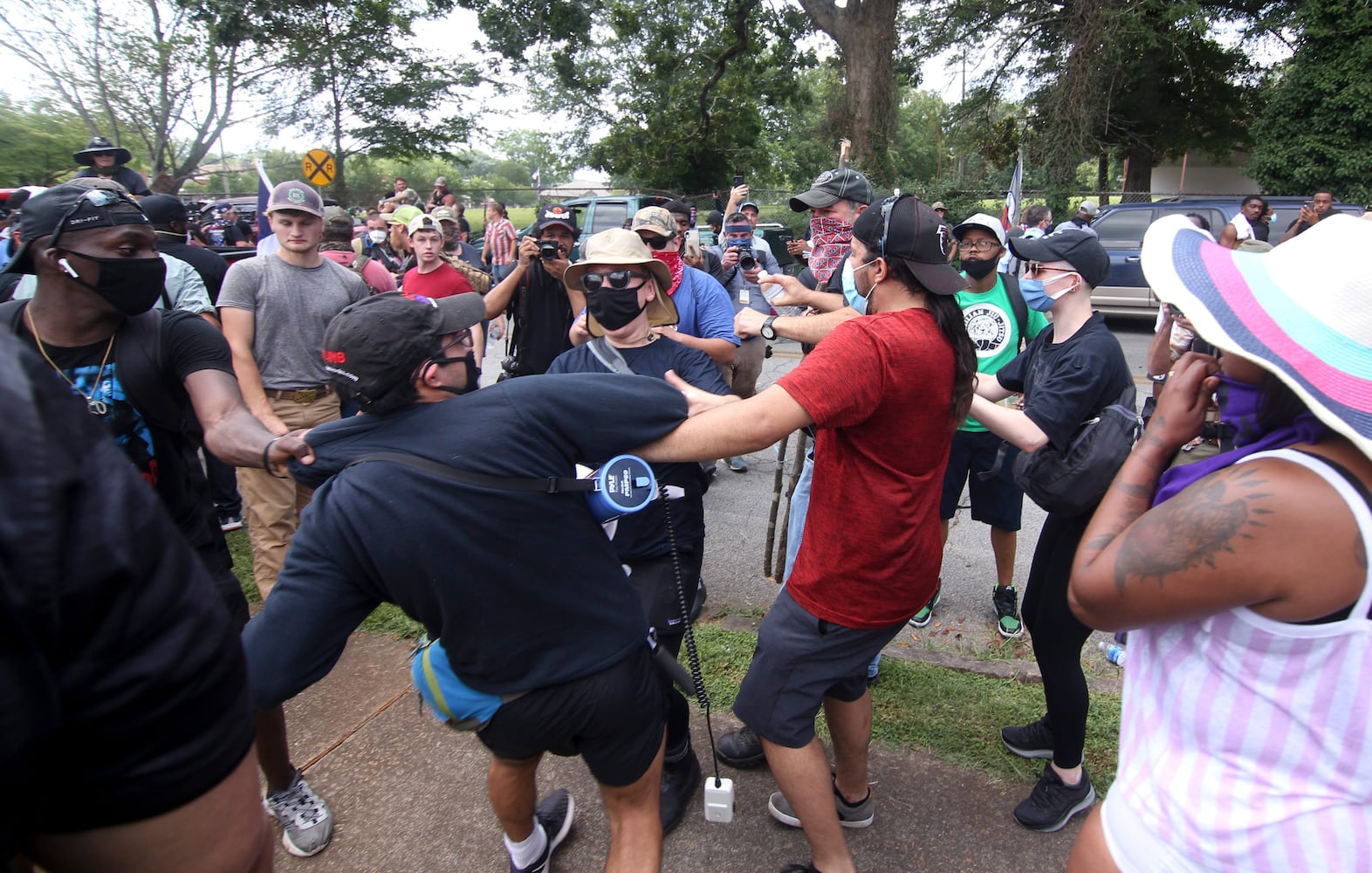 Stone mountain protest