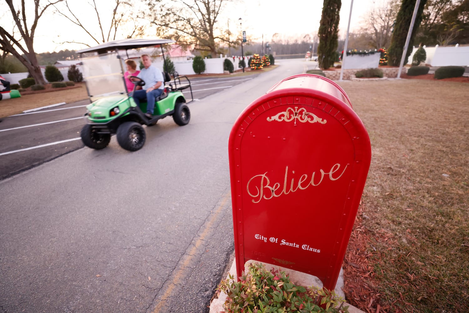 Residents of the town of Santa Claus use light vehicles such as golf carts and motorcycles to go shopping at the only two commercial businesses that the city has, a mini-mart and Dollar General.
 Miguel Martinez / miguel.martinezjimenez@ajc.com