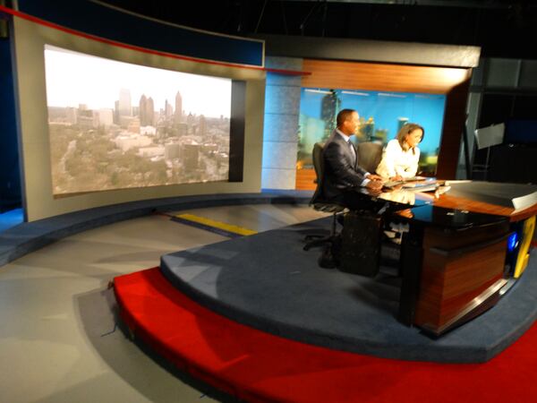 The old set was moved to another studio temporarily in November. CREDIT: Rodney Ho/ rho@ajc.com