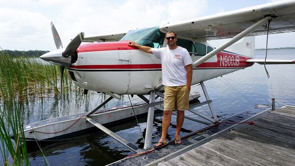 Evan Frostman is a pilot for Jones Brothers Air and Seaplane Adventures in the central Florida city of Tavares. (Nancy Moreland/Chicago Tribune/TNS)