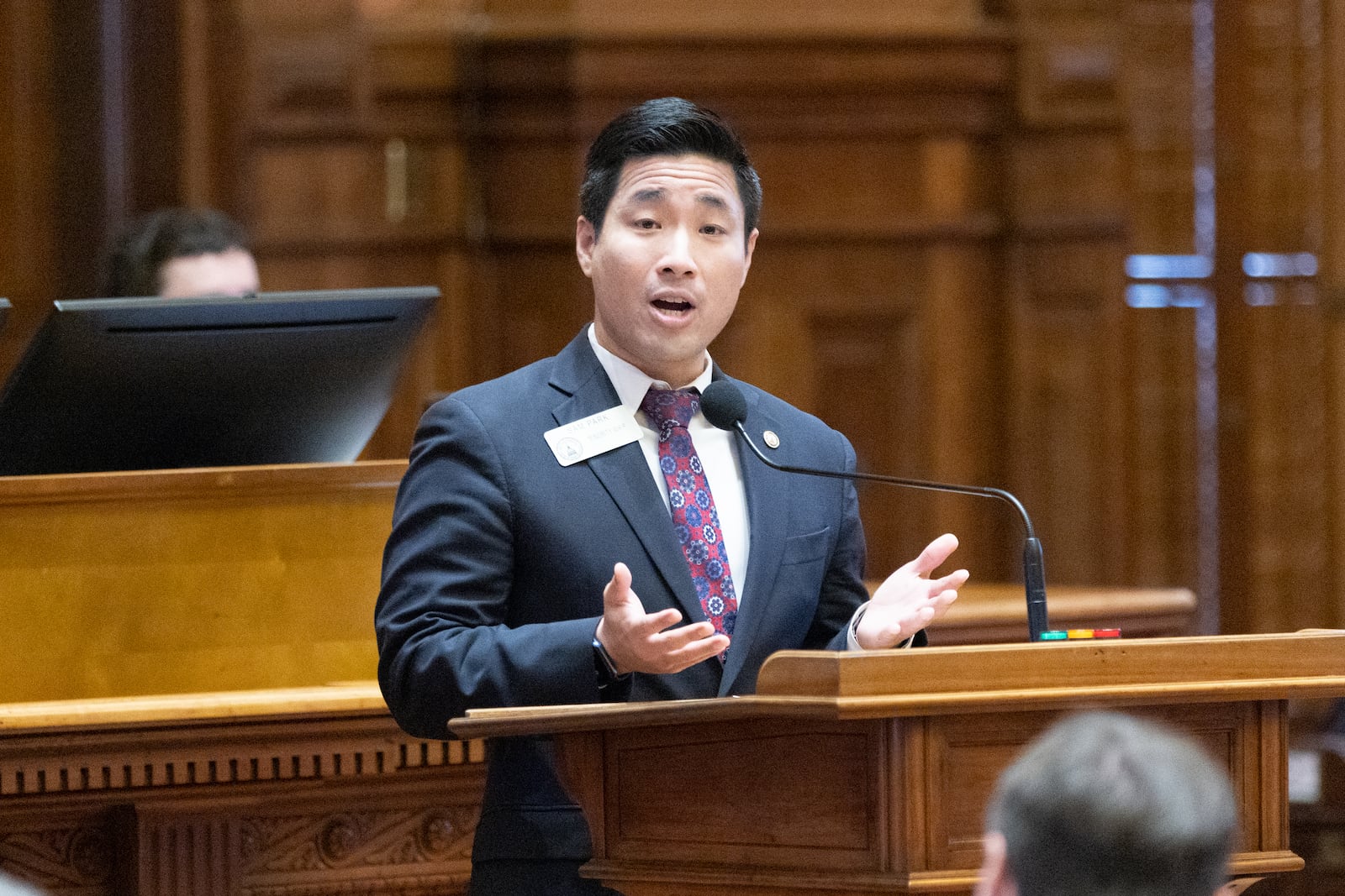 Georgia House Rep. Sam Park was critical of Thursday's hearing involving Fulton District Attorney Fani Willis. (Arvin Temkar / arvin.temkar@ajc.com)