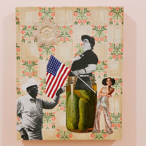 "America in a Pickle" (2020) by Genevieve Gaignard is featured in the Atlanta Contemporary exhibition "This Is America: The Unsettling Contradictions in American Identity." 
Courtesy of Genevieve Gaignard and Shulamit Nazarian, Los Angeles