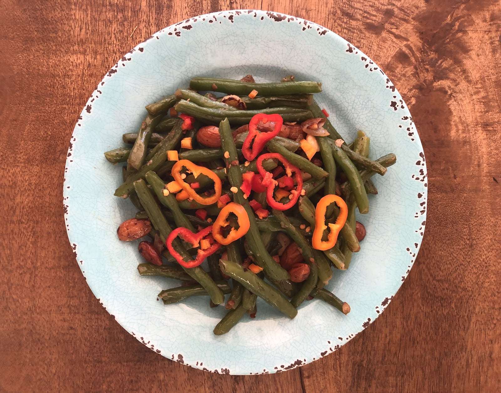 The recipe for Genmaicha Green Tea Sauteed Green Beans incorporates a tea that has a savory, nutty flavor. Courtesy of Connie Miller/ZenTea