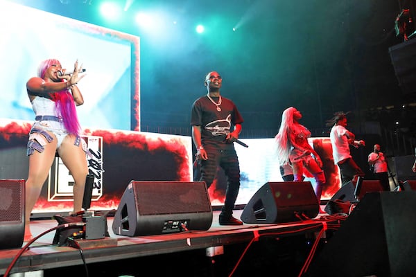 -- Crime Mob
21 Savage, Cardi B, T.I., DaBaby. Glorilla, Latto, Finesse2Tymes, NLE Choppa, Pastor Troy and other artists were featured in this year's annual Hot 107.9 Birthday Bash ATL. The sold out concert took place Saturday, June 17, 2023 at State Farm Arena.
Robb Cohen for the Atlanta Journal-Constitution