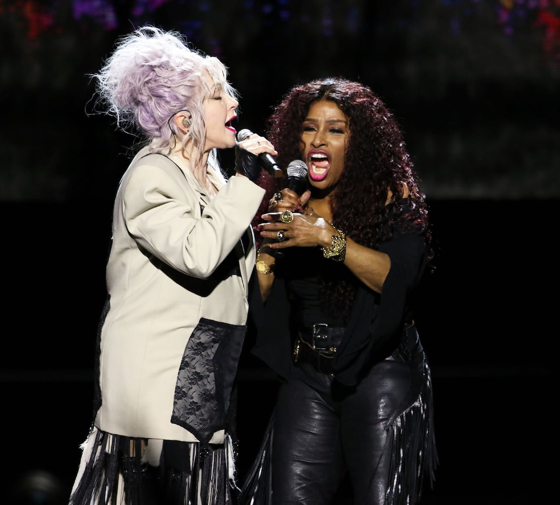 Chaka Khan and Cyndi Lauper