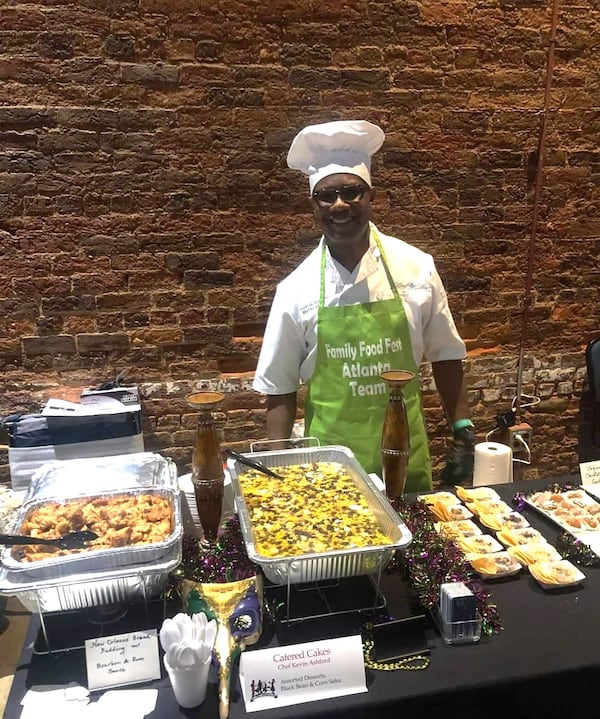 Kevin Ashford, who specializes in desserts, is the food fest's spokesperson and a longtime participant. Photo: Courtesy of Family Food Fest Atlanta