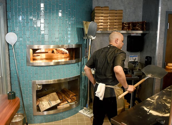 Wood-fired pizza is on the menu at FornoVero at Marietta Square Market.