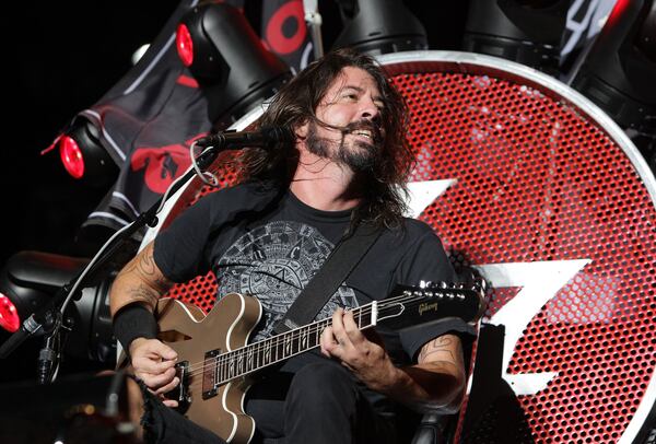 Dave Grohl might be mobile by the time Foo Fighters play Atlanta. Photo: Getty Images.