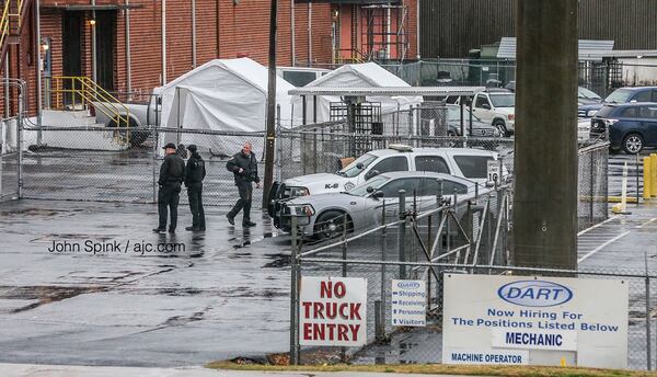 Rockdale County sheriff’s deputies responded to the Dart Container Corp. in Conyers on Friday morning.