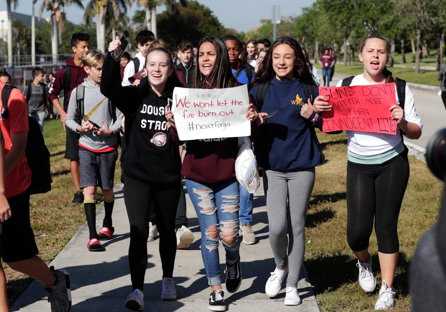 Photos: Students walk out of schools to protest gun violence; march on Washington