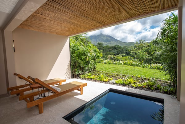 The new Honeymoon Suites at Costa Rica's Tabacón Thermal Resort have private plunge pools and rainforest views.
(Courtesy of Tabacón Thermal Resort & Spa)