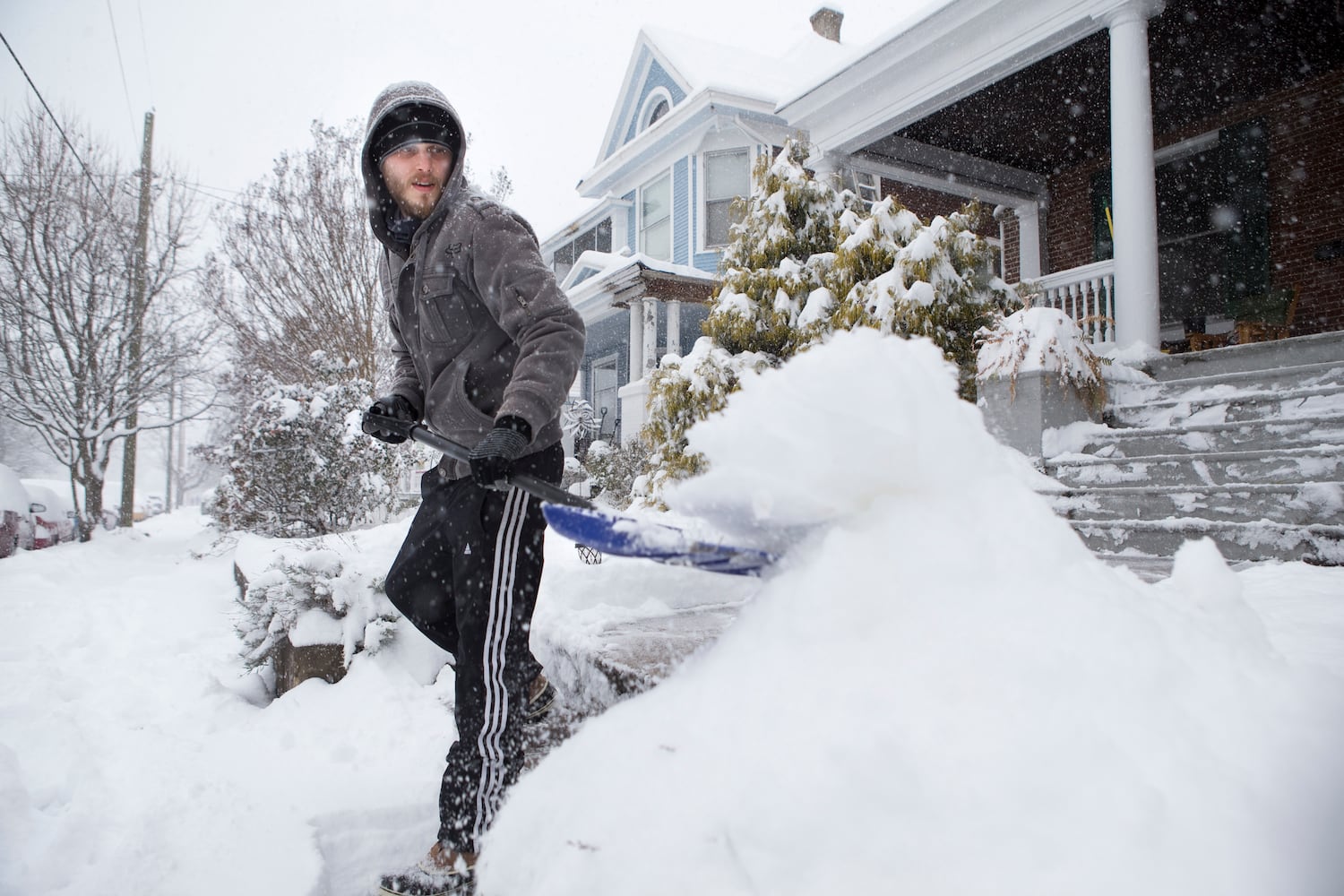 Photos: Winter storm blankets South in snow, ice