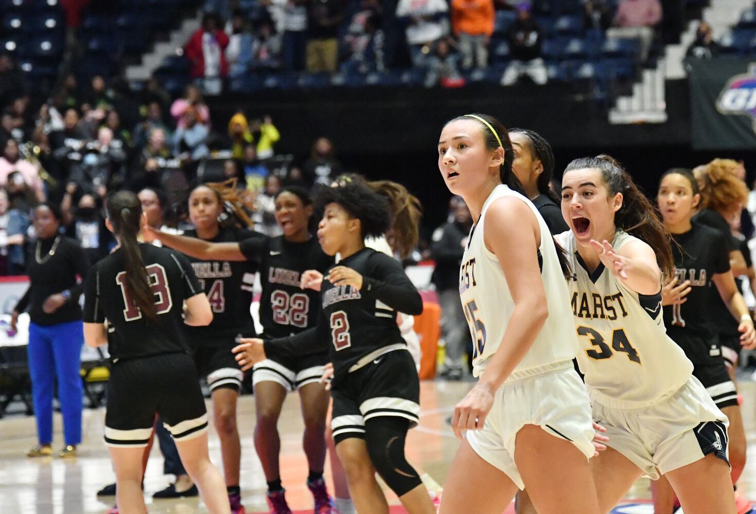 basketball finals: Luella vs. Marist girls