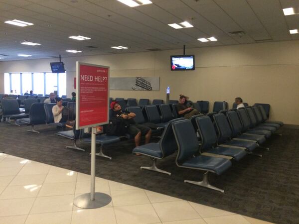 Old Delta seats at Hartsfield-Jackson gates