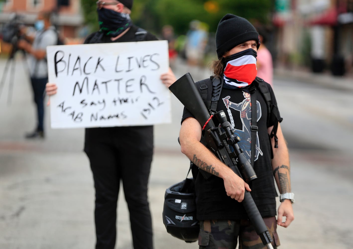 Stone mountain protest