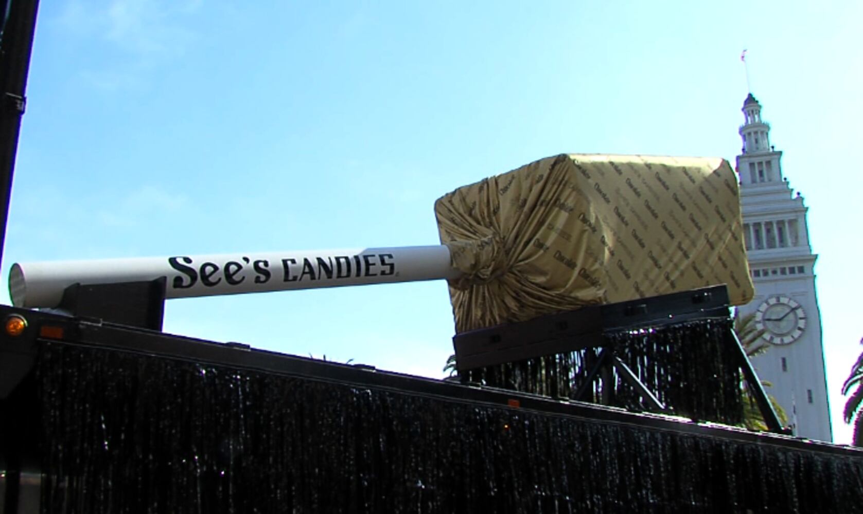 The world's largest lollypop made by See’s Candies