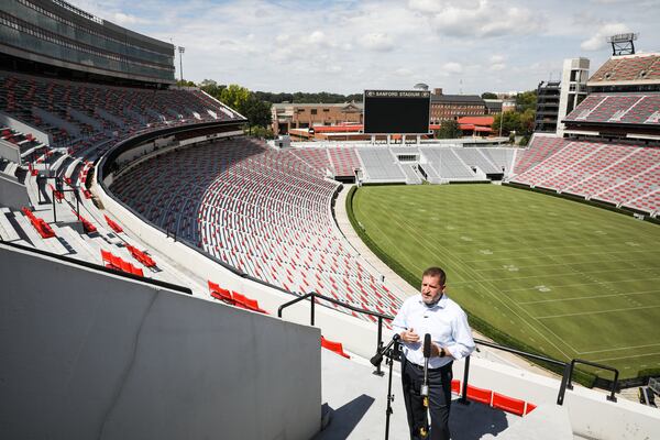 Georgia Athletic Director Josh Brooks. (Photo by Tony Walsh/UGA Athletics)