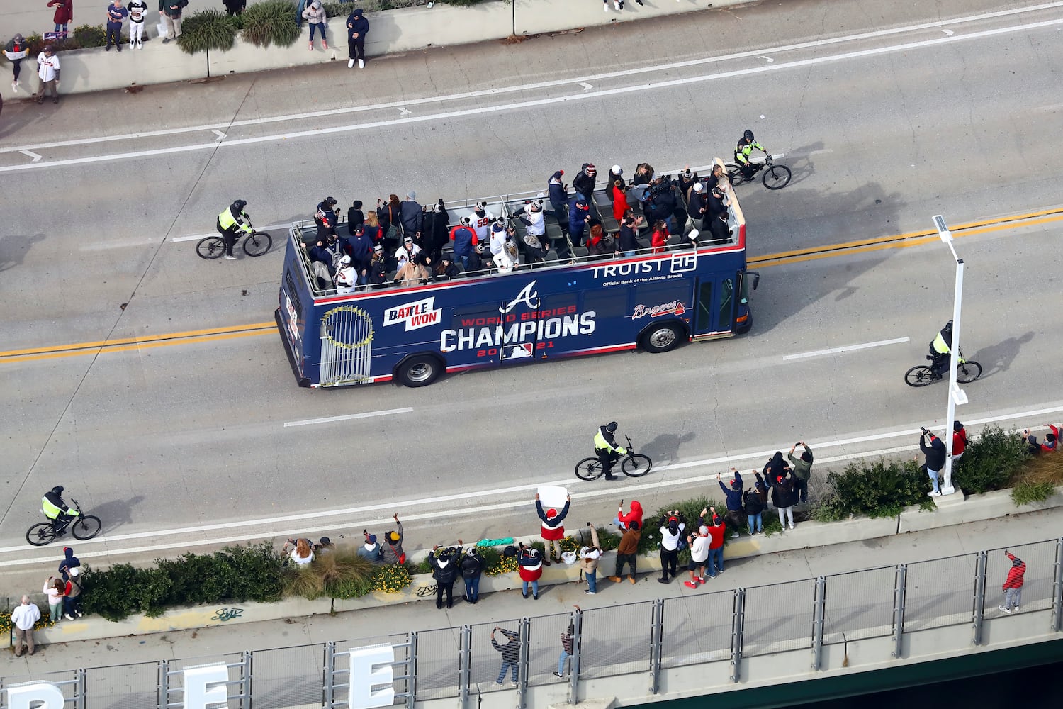 Braves baseball parade