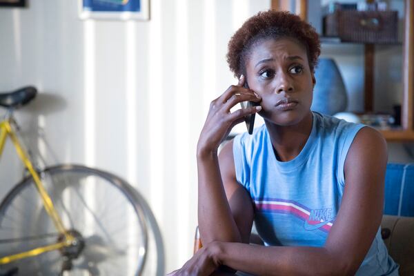 Issa Rae in a scene from "Insecure." Rae was nominated for an Emmy for outstanding lead actress in a comedy series. (HBO via AP)