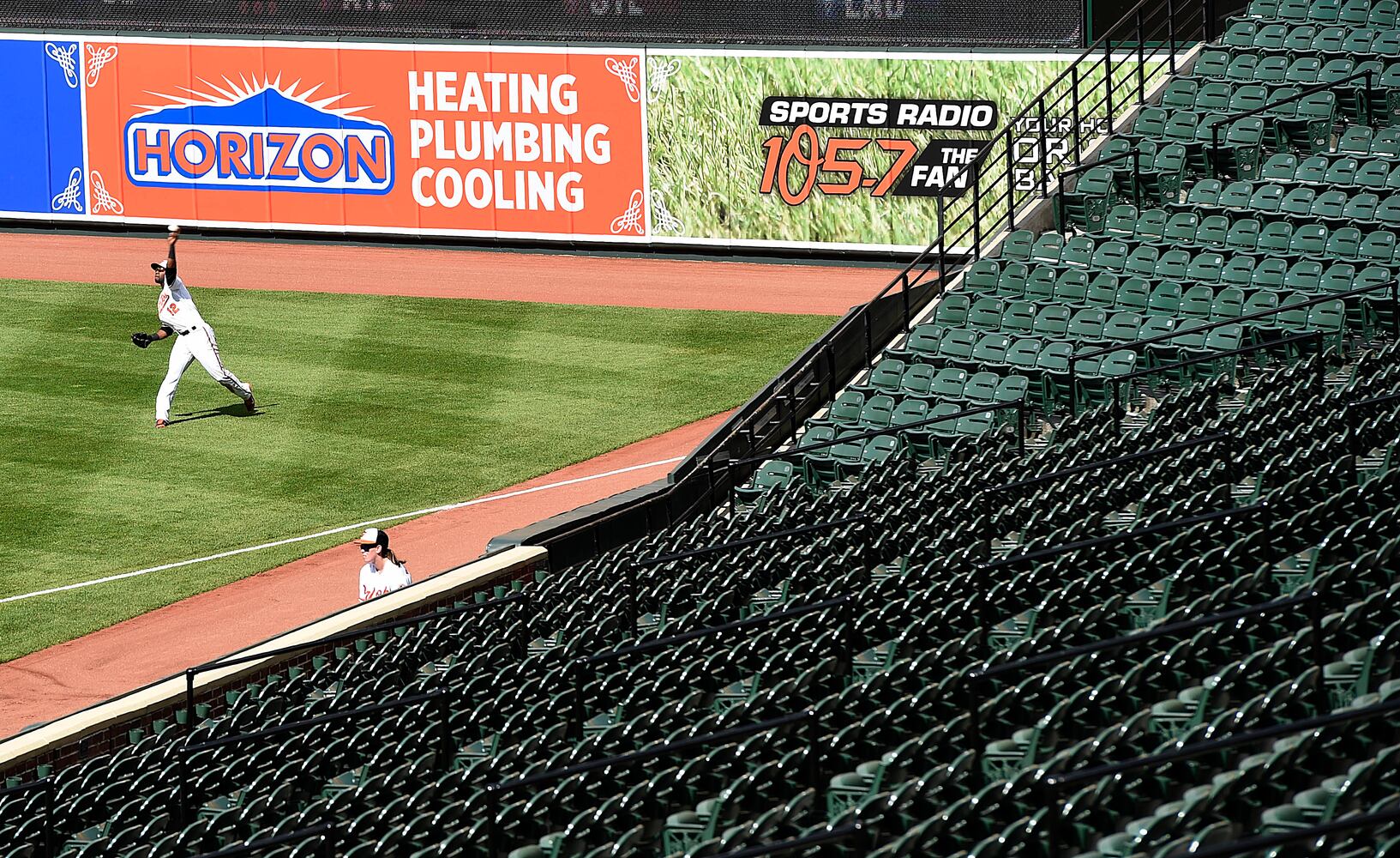 First game in major league history played behind closed doors