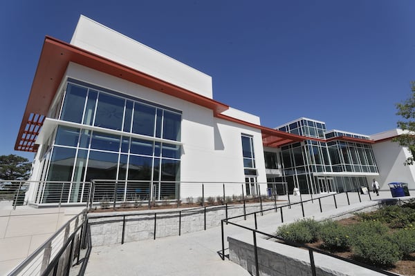 Emory University’s new student center opened in May. It is one of several projects that are part of the university’s multi-billion dollar master plan. BOB ANDRES / BANDRES@AJC.COM