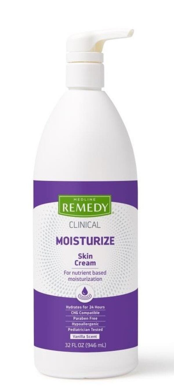 Medline Remedy Clinical Skin Cream leaves no greasy residue, and it’s made without mineral oil or other petrochemicals. The thick cream is paraben and sulfate-free.