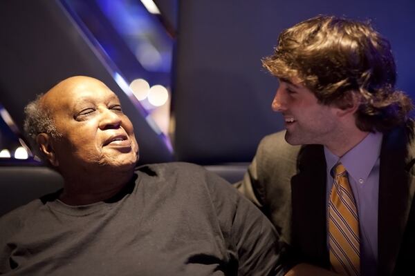 This image of Les McCann (left) and Joe Alterman from a decade ago is on the cover of the new album. Photo: Fran Kaufman