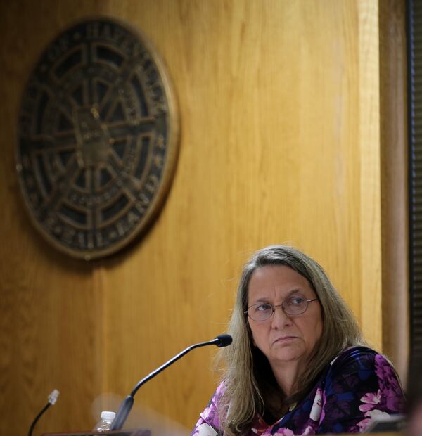 May 3, 2016 Hapeville: Hapeville City Councilwoman Ruth Barr during a council planning session Tuesday evening May 3, 2016. Ben Gray / bgray@ajc.com